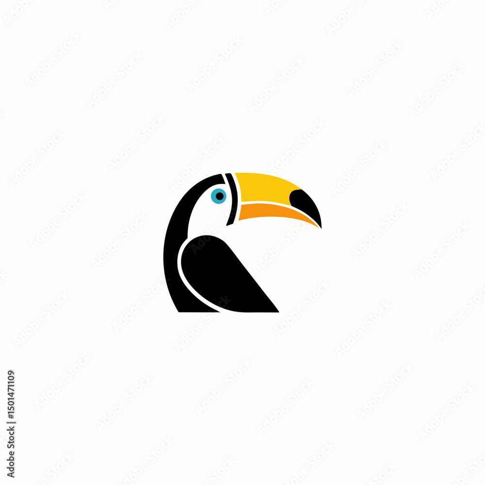 Naklejka premium uncommon bird logo design