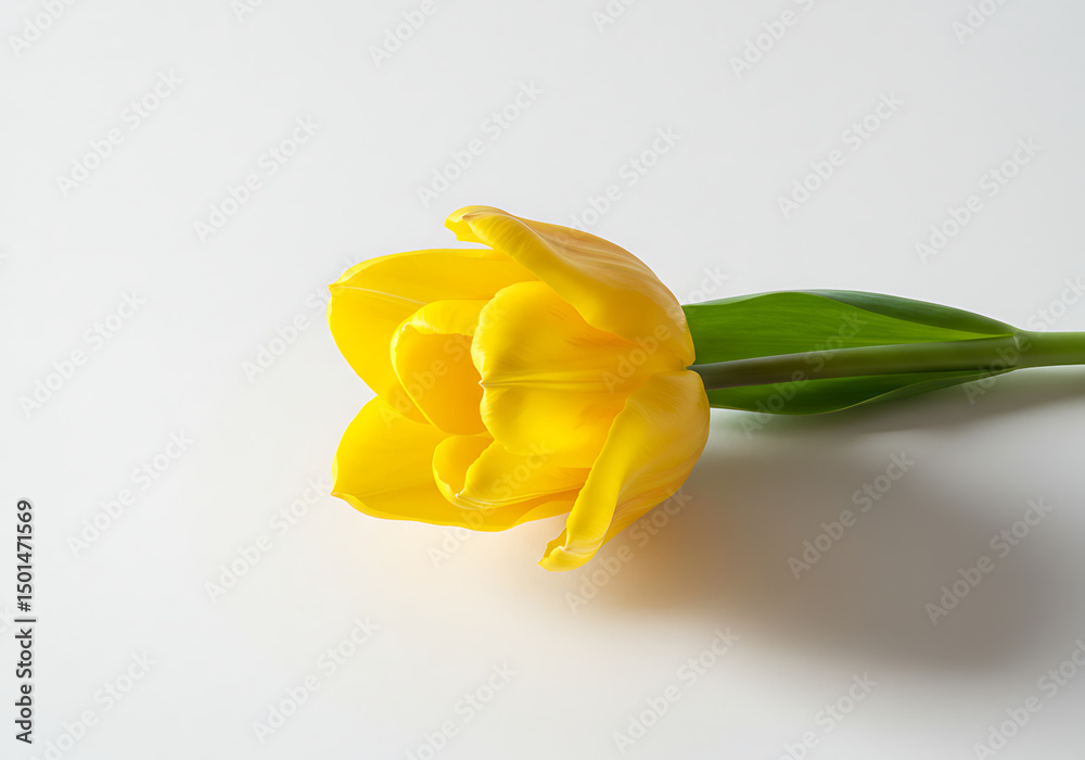 Yellow Tulip: Flower Image Yellow Tulip: Flower Image