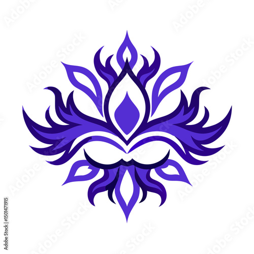 abstract  flower logo 