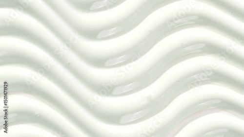 Waves cream texture, macro shot.