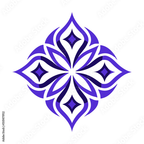abstract  flower logo 