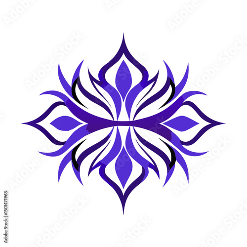 abstract  flower logo 