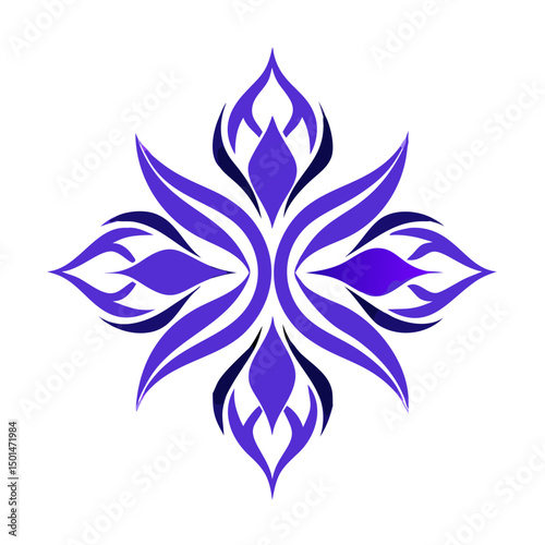 abstract  flower logo 