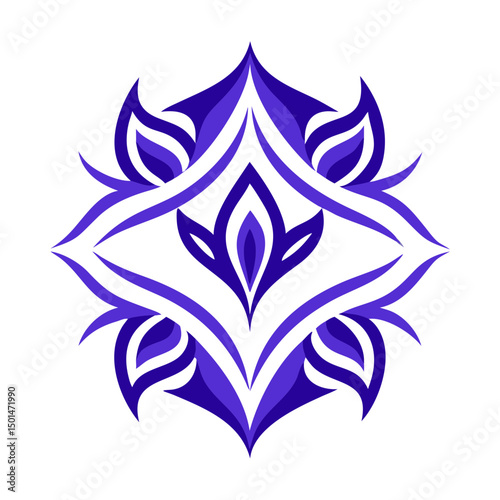 abstract  flower logo 