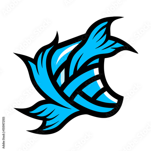 abstract  flower logo 