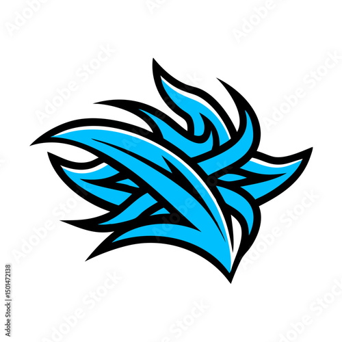 abstract  flower logo 