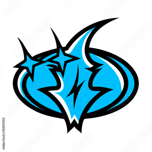 abstract  flower logo 