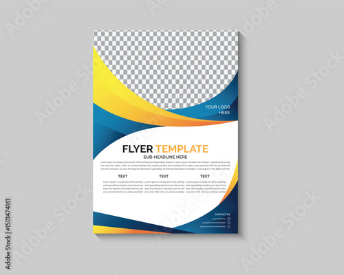 Corporate business flyer template design, Brochure design, cover modern layout, annual report, poster, flyer in A4 with colorful business proposal, promotion, advertising, publication, cover page.