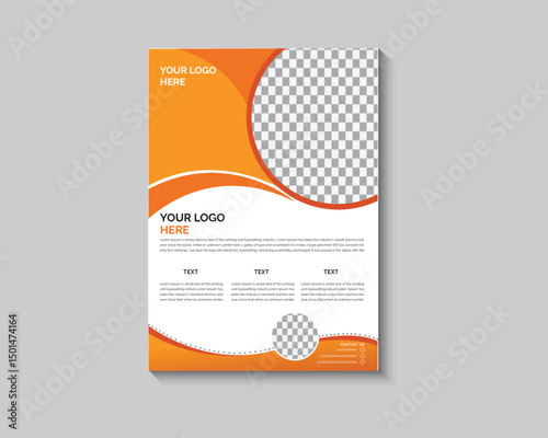 Corporate business flyer template design, Brochure design, cover modern layout, annual report, poster, flyer in A4 with colorful business proposal, promotion, advertising, publication, cover page.