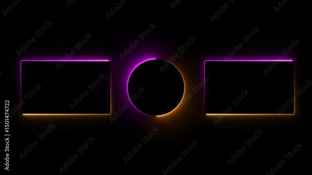 Subscribe button and outro for gaming and video channels Youtube End screen animation. neon glowing end screen 4k animation
