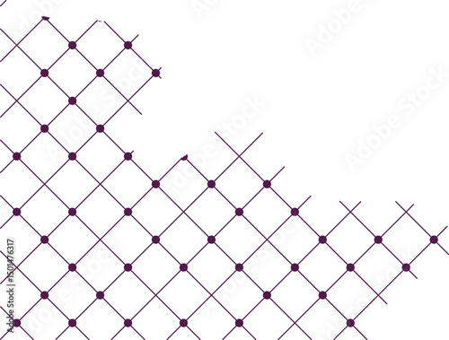 Abstract Grid Corner Decoration