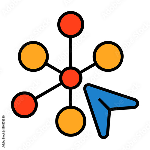 Interactivity Colorful Icon