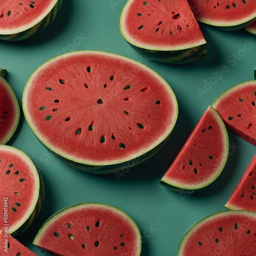 watermelon slices background