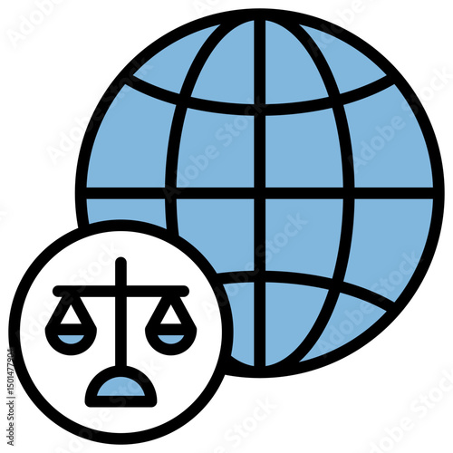Antitrust Blue Black Icon