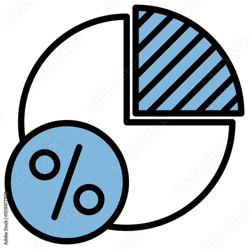 Quota Blue Black Icon
