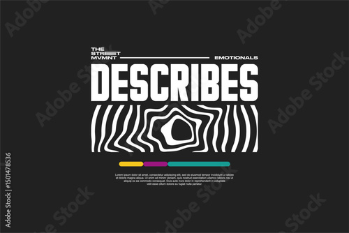 urban tshirt streetwear fashion design vector suitable for printing