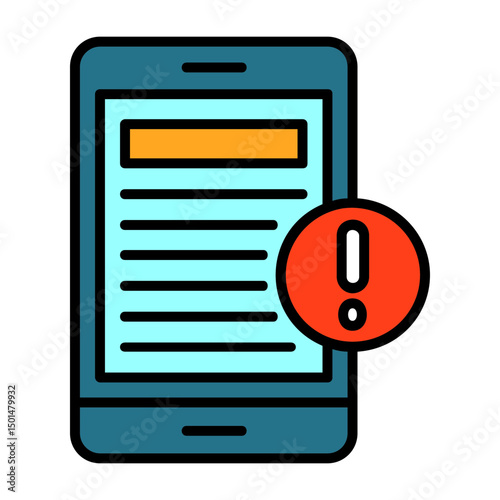 Fake news Colorful Icon