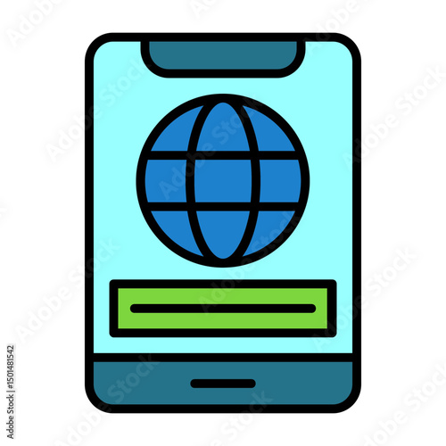 Mobile Colorful Icon