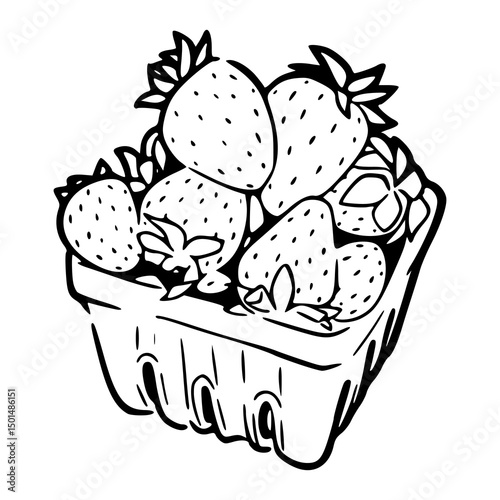 sweet berry harvest in container