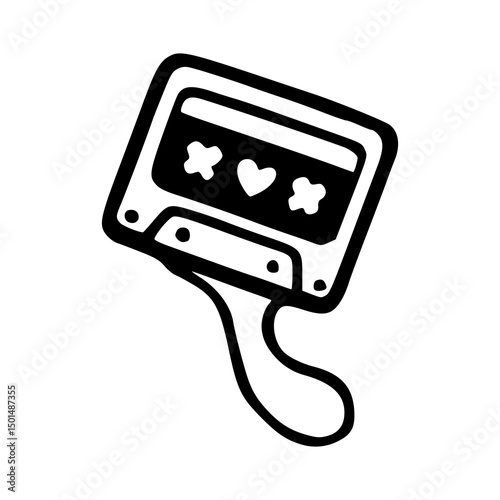 nostalgic music tape - love song concept