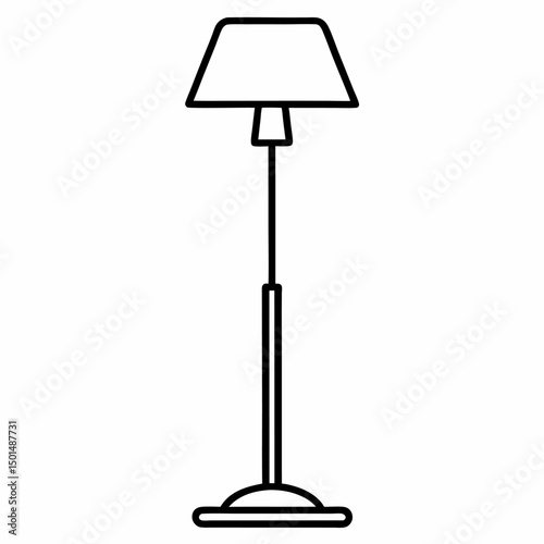 black table lamp