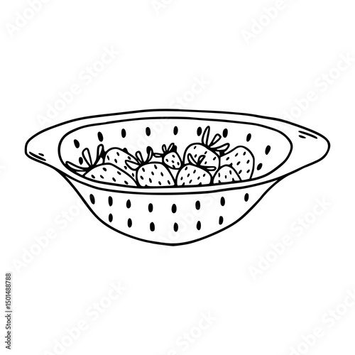 washing berries kitchen utensil