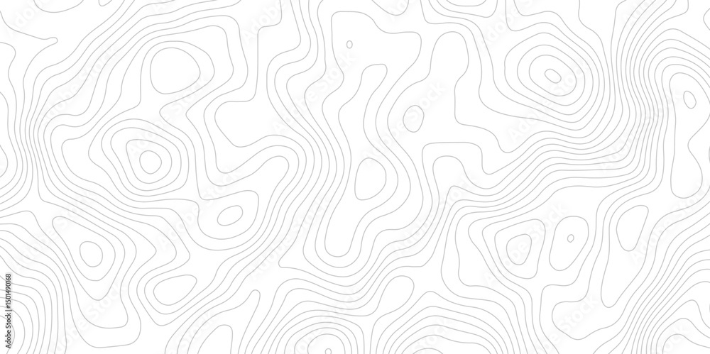 Fototapeta premium Abstract topography contour map line and modern wavy map line design, geography map contour wave line white background. Vector illustration.