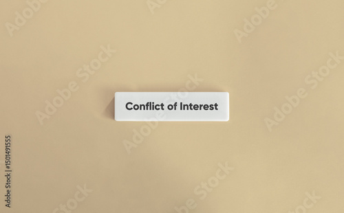 Conflict of Interest (CoI) Banner. photo