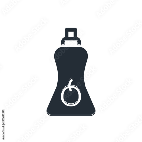 Black Sauce bottle icon isolated on white background. Ketchup, mustard and mayonnaise bottles with sauce for fast food. Vector