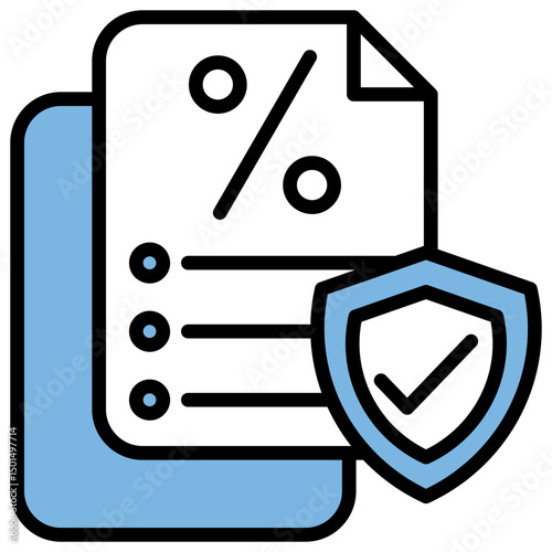 Fiscal Policy Blue Black Icon