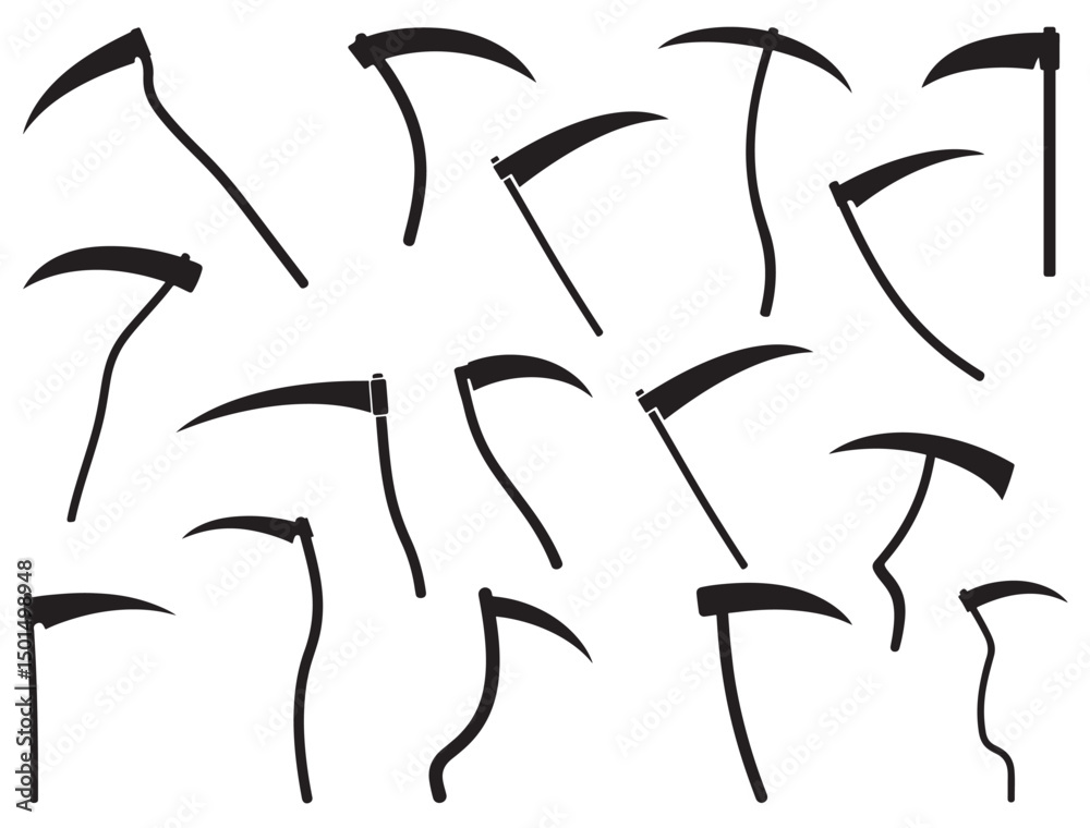 Fototapeta premium SCYTHE SILHOUETTE