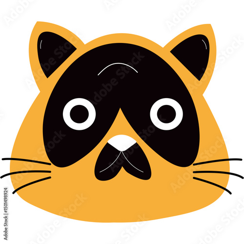 Cat Face Illustration