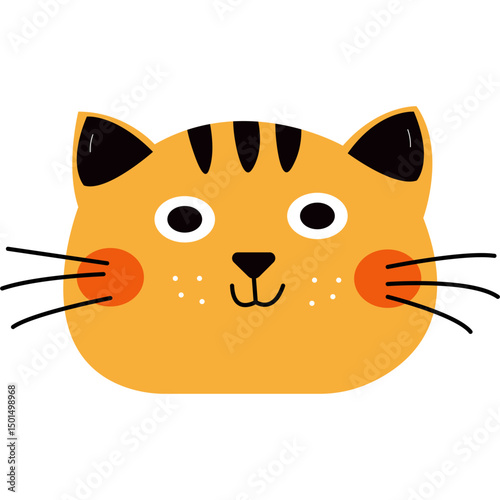 Cat Face Illustration