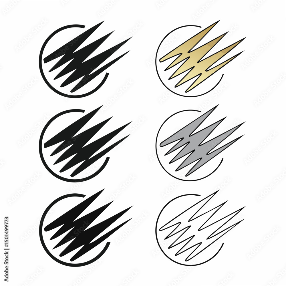 Professional vector set of isolated circular abstract designs with clean cutouts Professional vector set of isolated circular abstract designs with clean cutouts