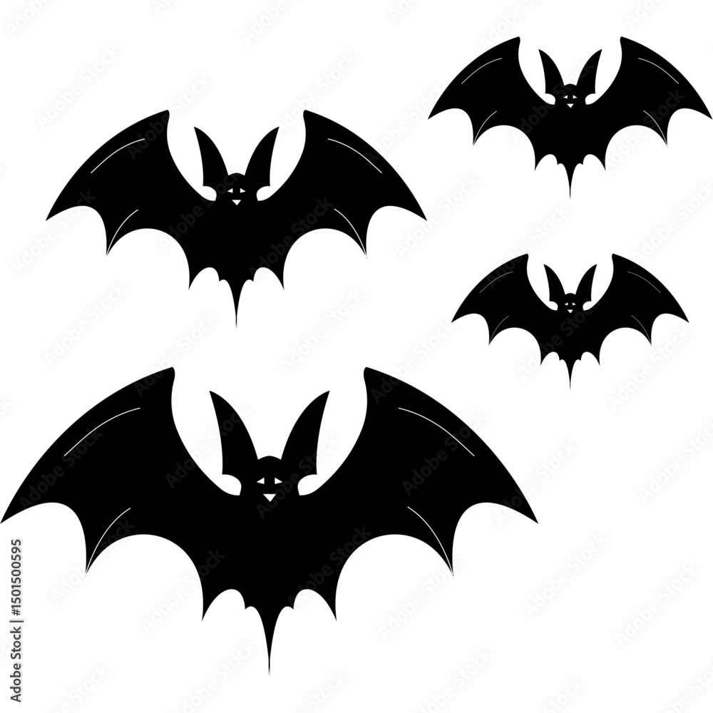 Fototapeta premium Bat Halloween Illustration