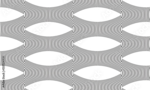 abstract simple black squeeze line repeat pattern can be used background.