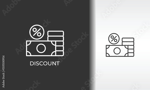 Discount Vector, Icon Or Logo Sign Isolated Symbol Illustration