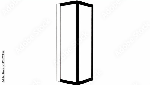 Black And White Geometric Shape Illustration