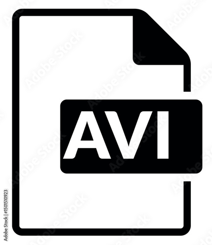 ÍCONE DE ARQUIVO E PASTA AVI