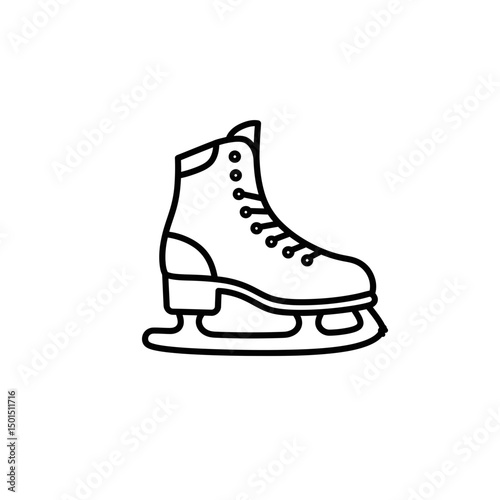 ice skates isolated on white background