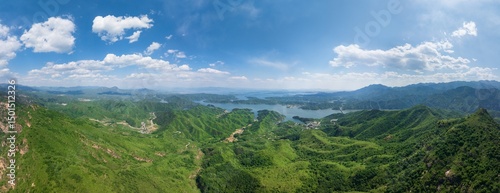 Overlooking Beijing Miyun Reservoir 