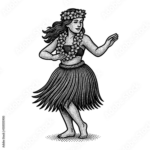 Dancer in Black and White