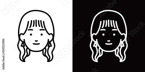 顔のラインアイコン