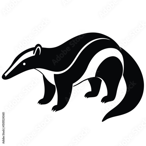 anteater vector sihouette