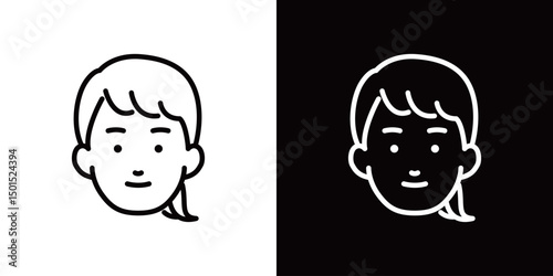 顔のラインアイコン