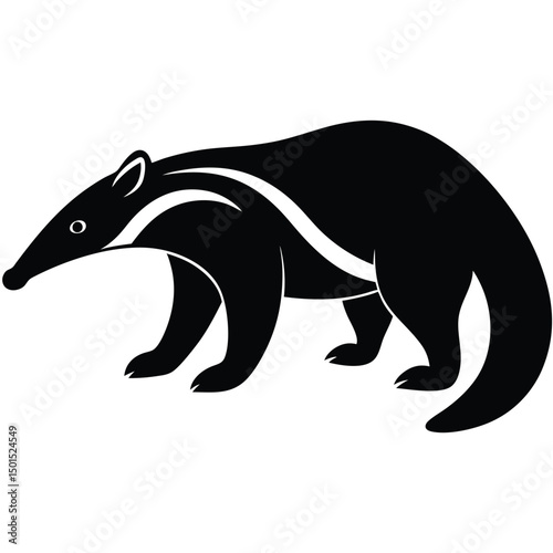 anteater vector sihouette