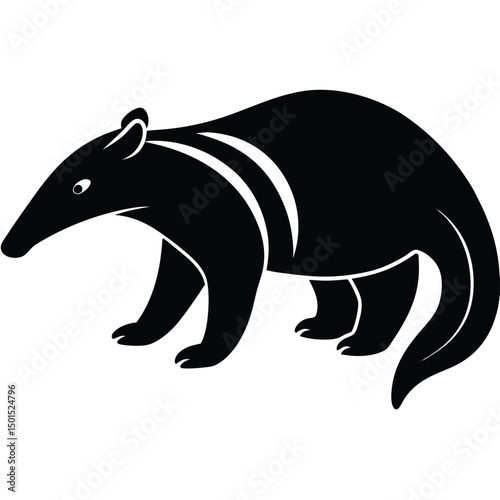 anteater vector sihouette