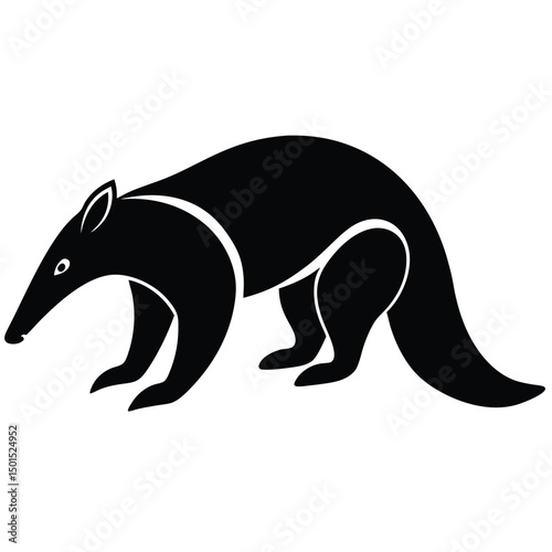 anteater vector sihouette