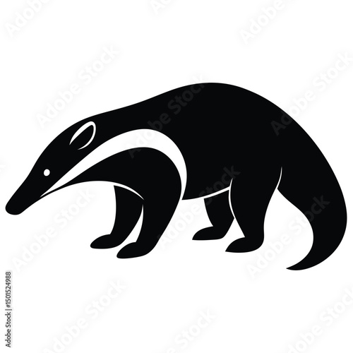 anteater vector sihouette