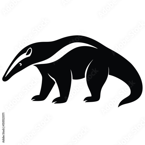 anteater vector sihouette